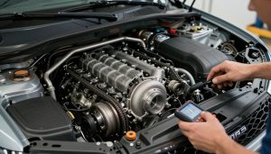 moteur diesel range rover evoque avec turbo et distribution