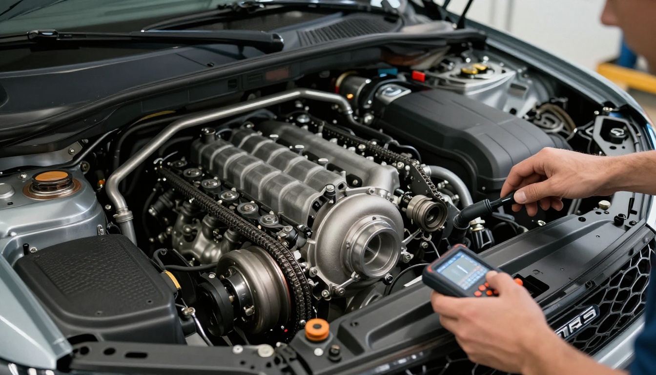 moteur diesel range rover evoque avec turbo et distribution